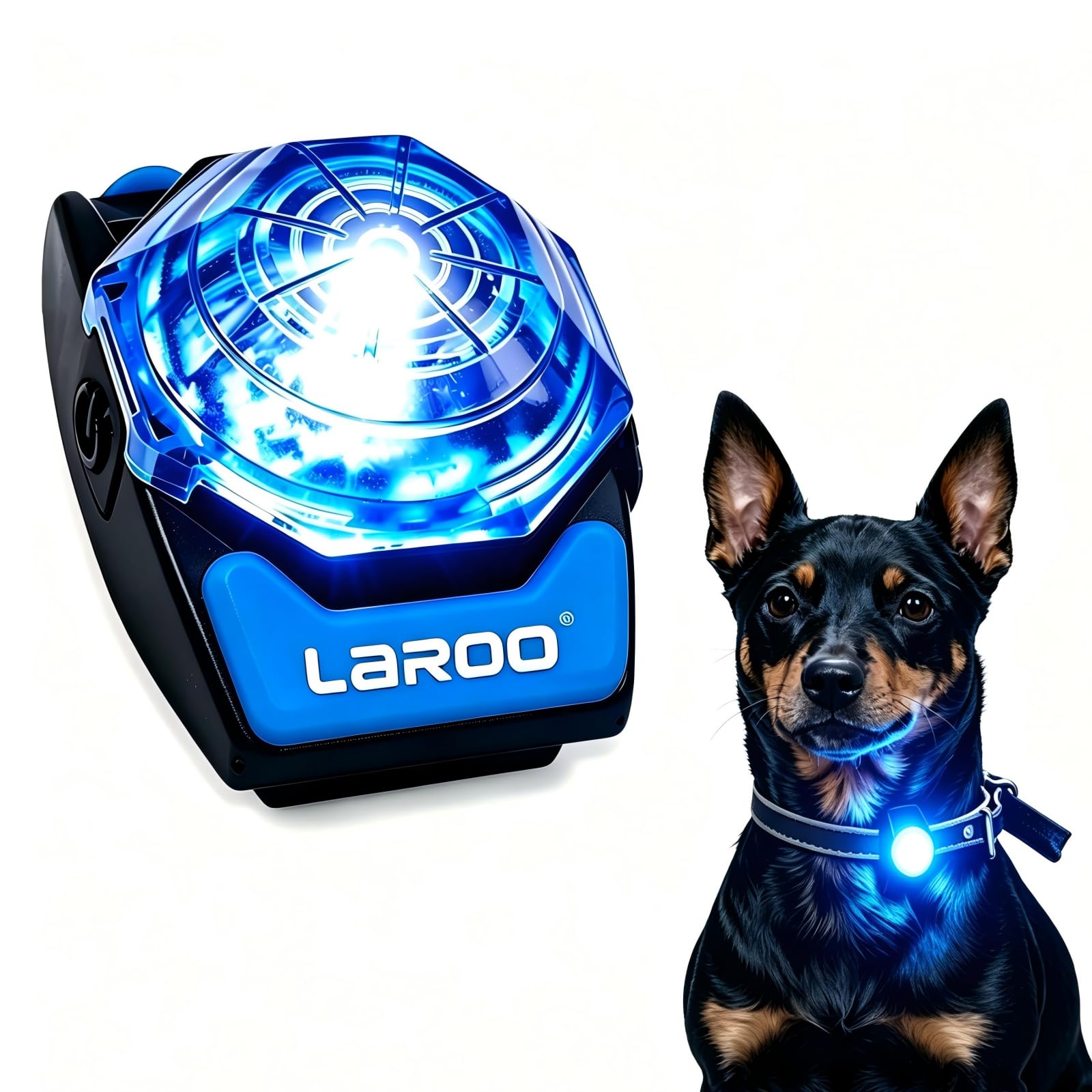 Waterproof LED Pet Safety Light with Collar Clip