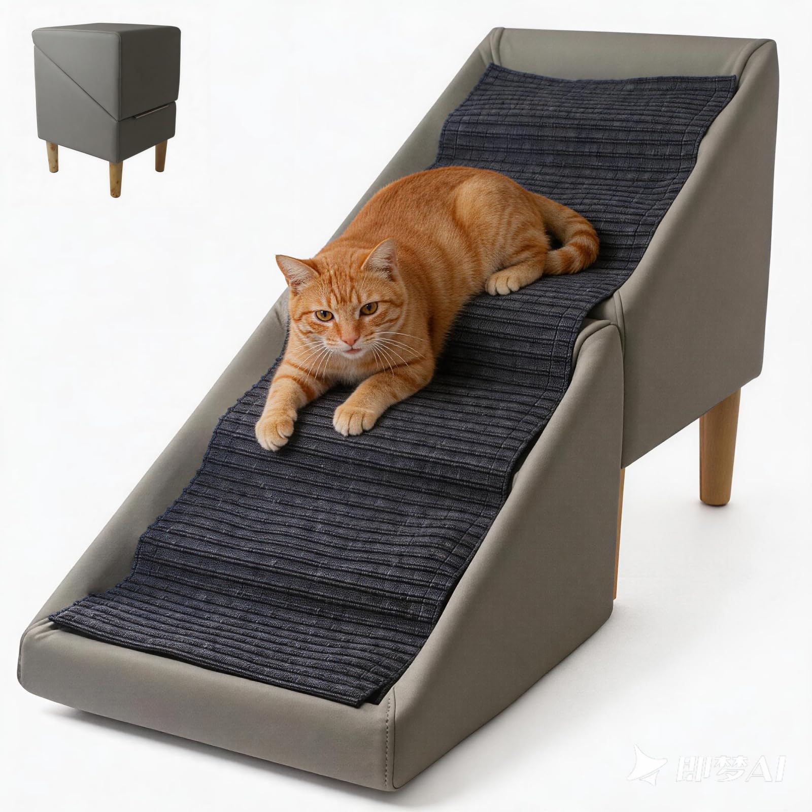 Foldable cat Dog Stair Step ramp