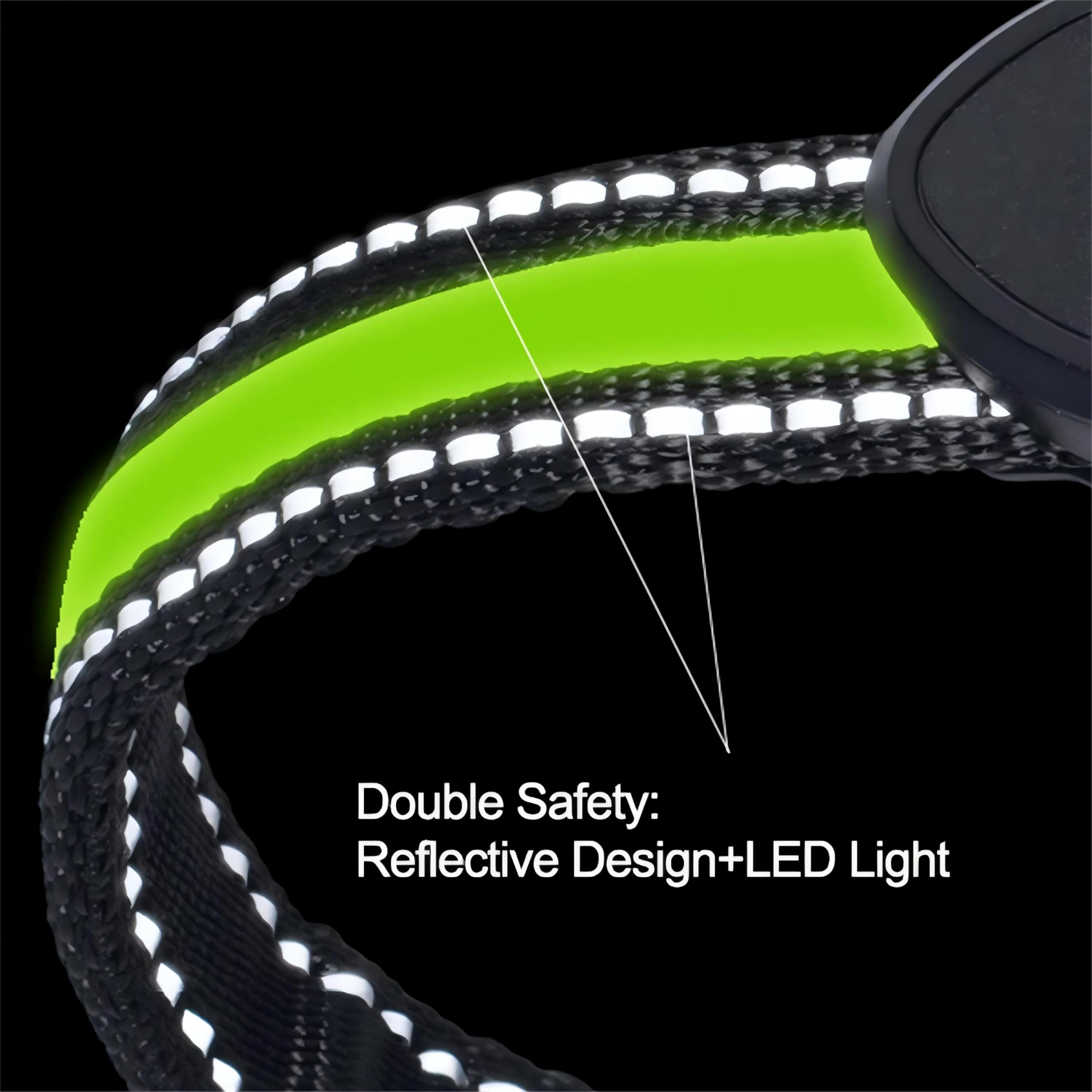 Rechargeable LED Pet Collar with Adjustable Fit