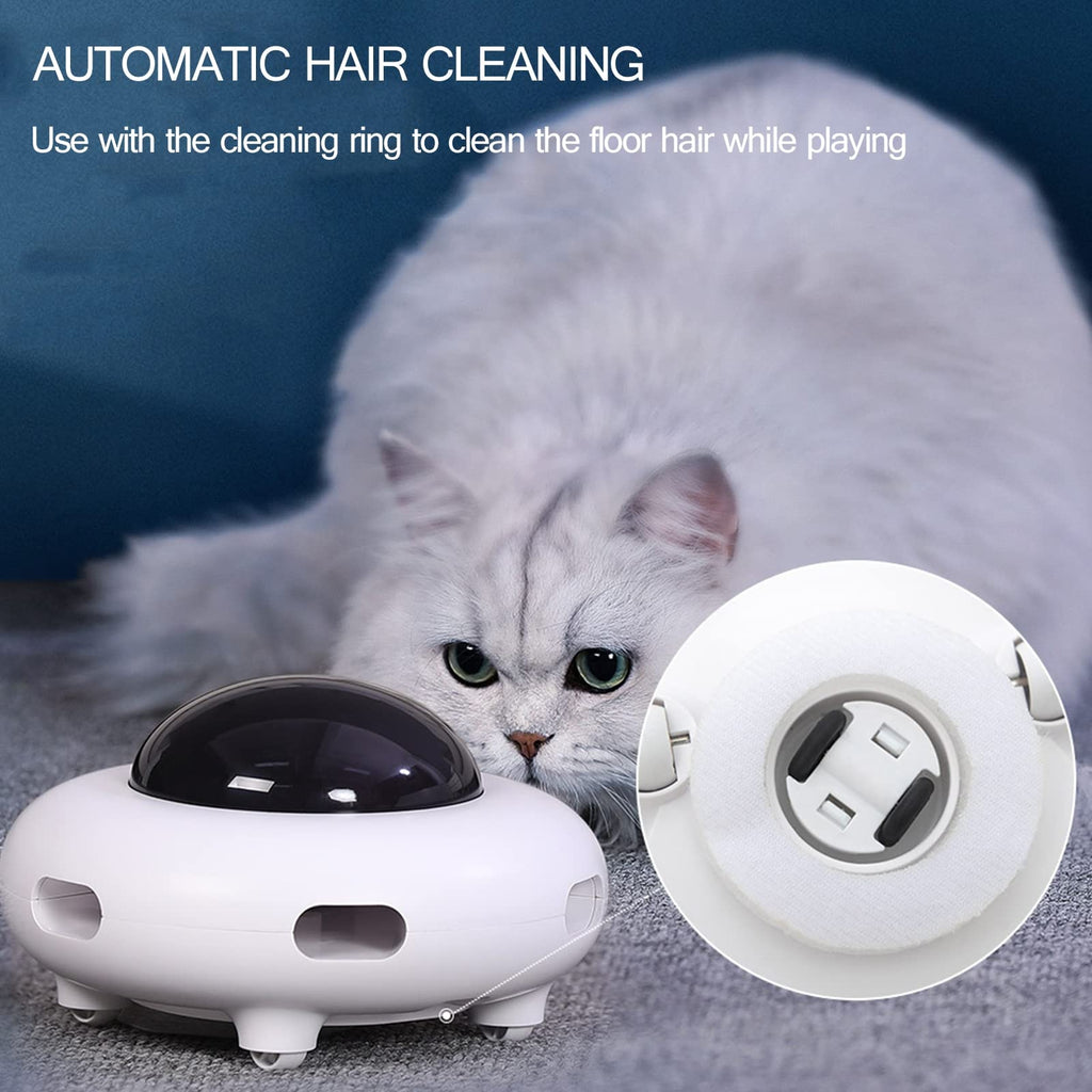 Rechargeable Interactive Rotating Feather Cat Toy