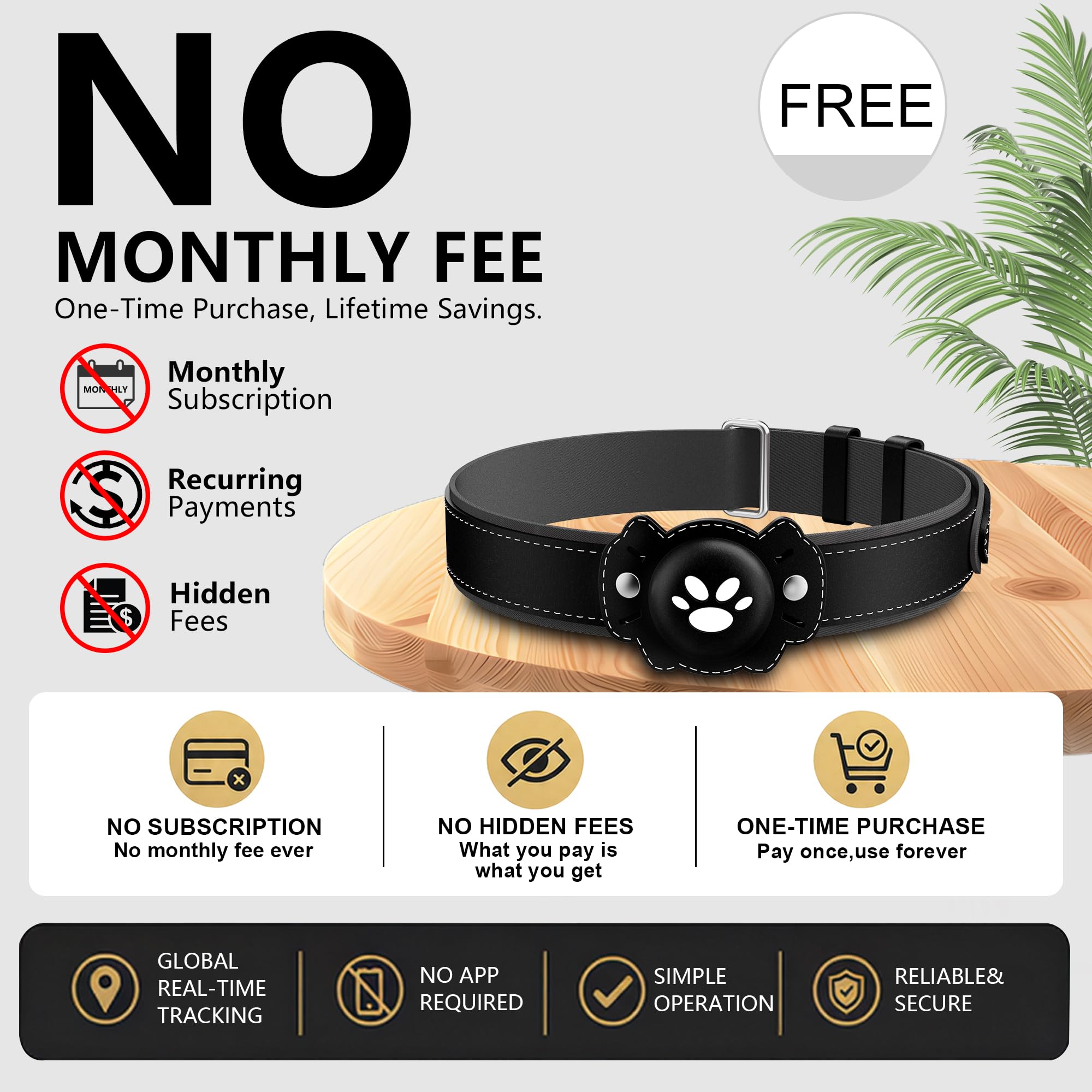 Smart GPS Cat Tracker Collar with Real-Time Tracking