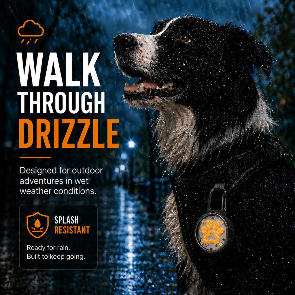 2 Pack Dog Collar Light,4 Modes Rechargeable LED Lights for Night Walking