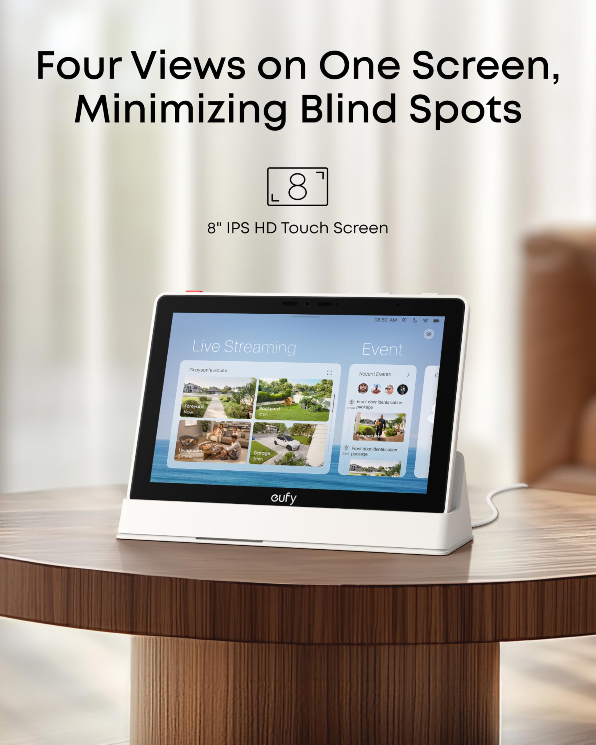 eufy Security 4K Indoor Camera E30*3 & Smart Display E10 (Bundle)