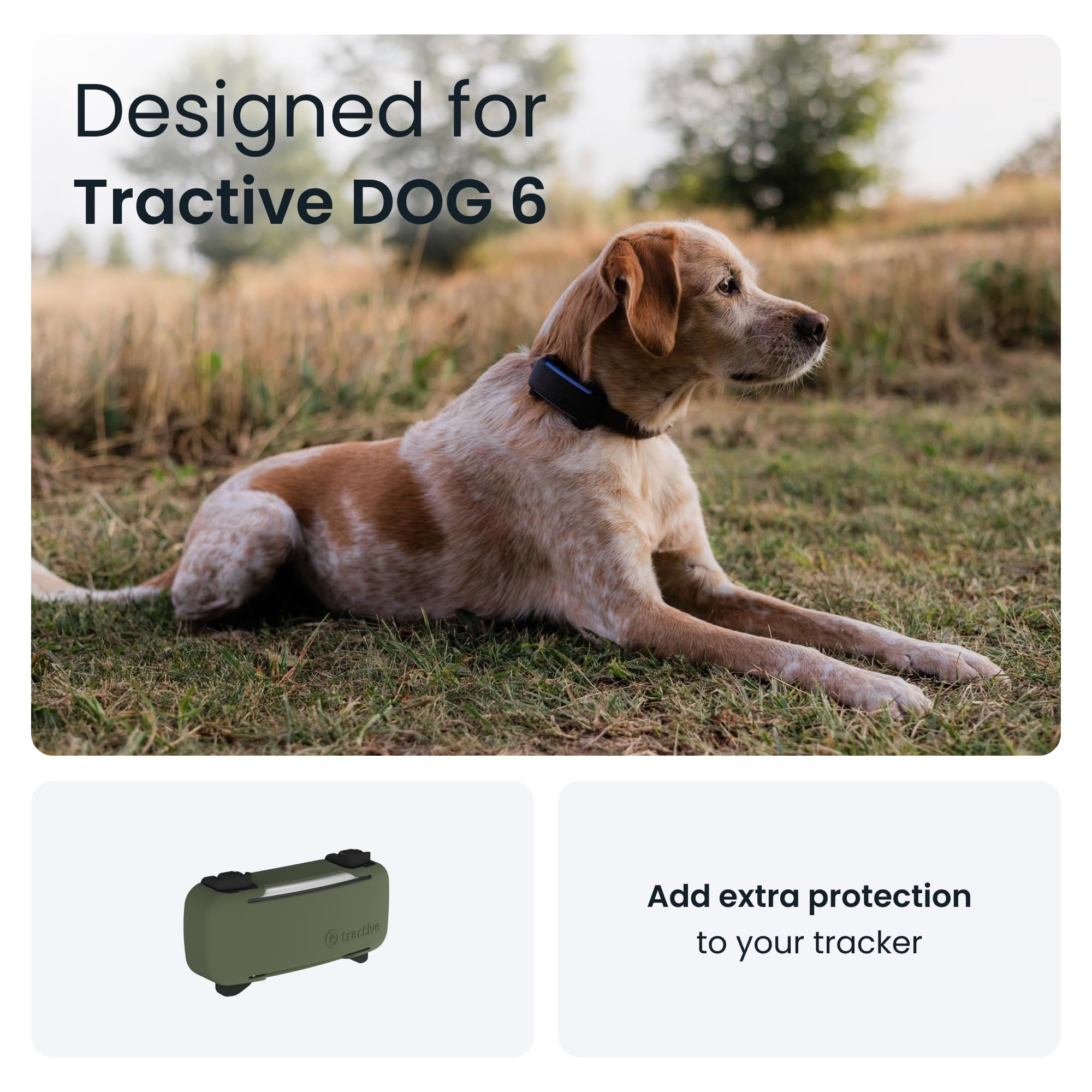 Tractive GPS Dog 6 Tracker Cover - Olive