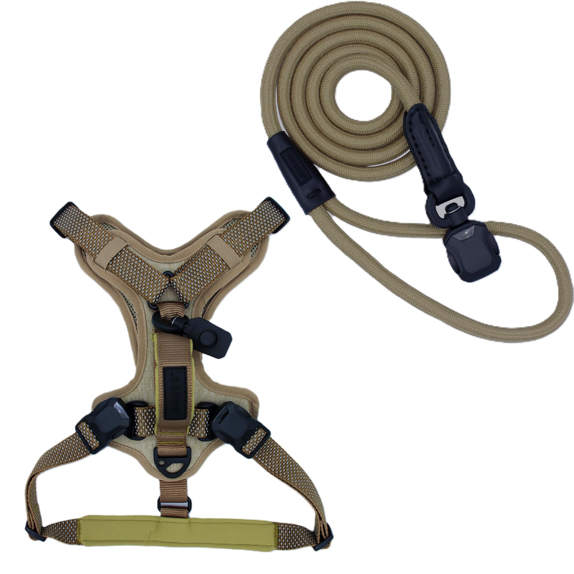 HOOZA Control Harness and Rope Leash - Mulitple Sizes & Colors