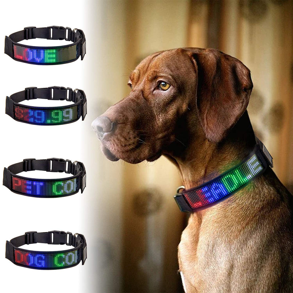 Programmable Rechargeable LED Dog Safety Collar