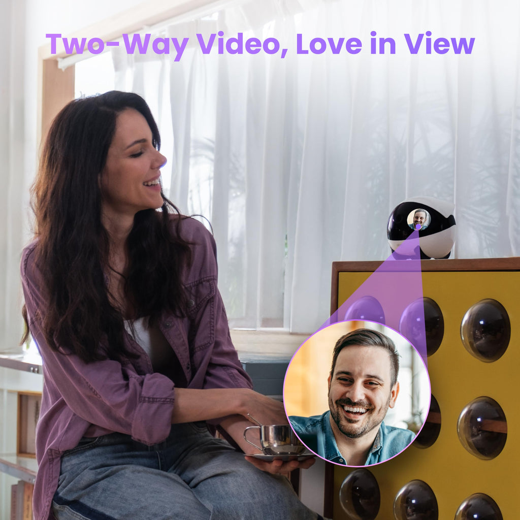 3K Smart Pet Robot Camera with Two-Way Video & AI Chat