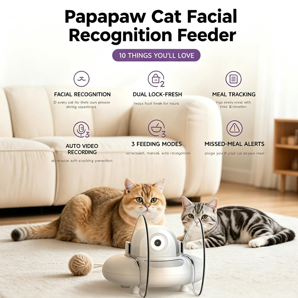 AI Smart Pet Feeder with Facial Recognition & WiFi Control