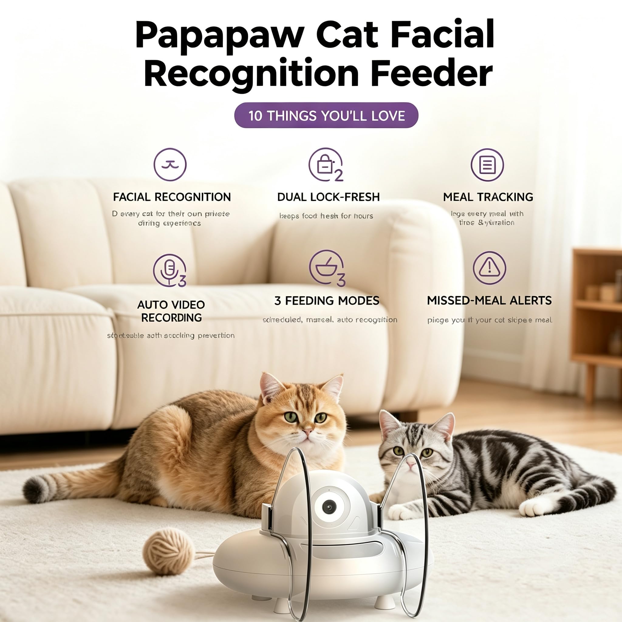 AI Smart Pet Feeder with Facial Recognition & WiFi Control