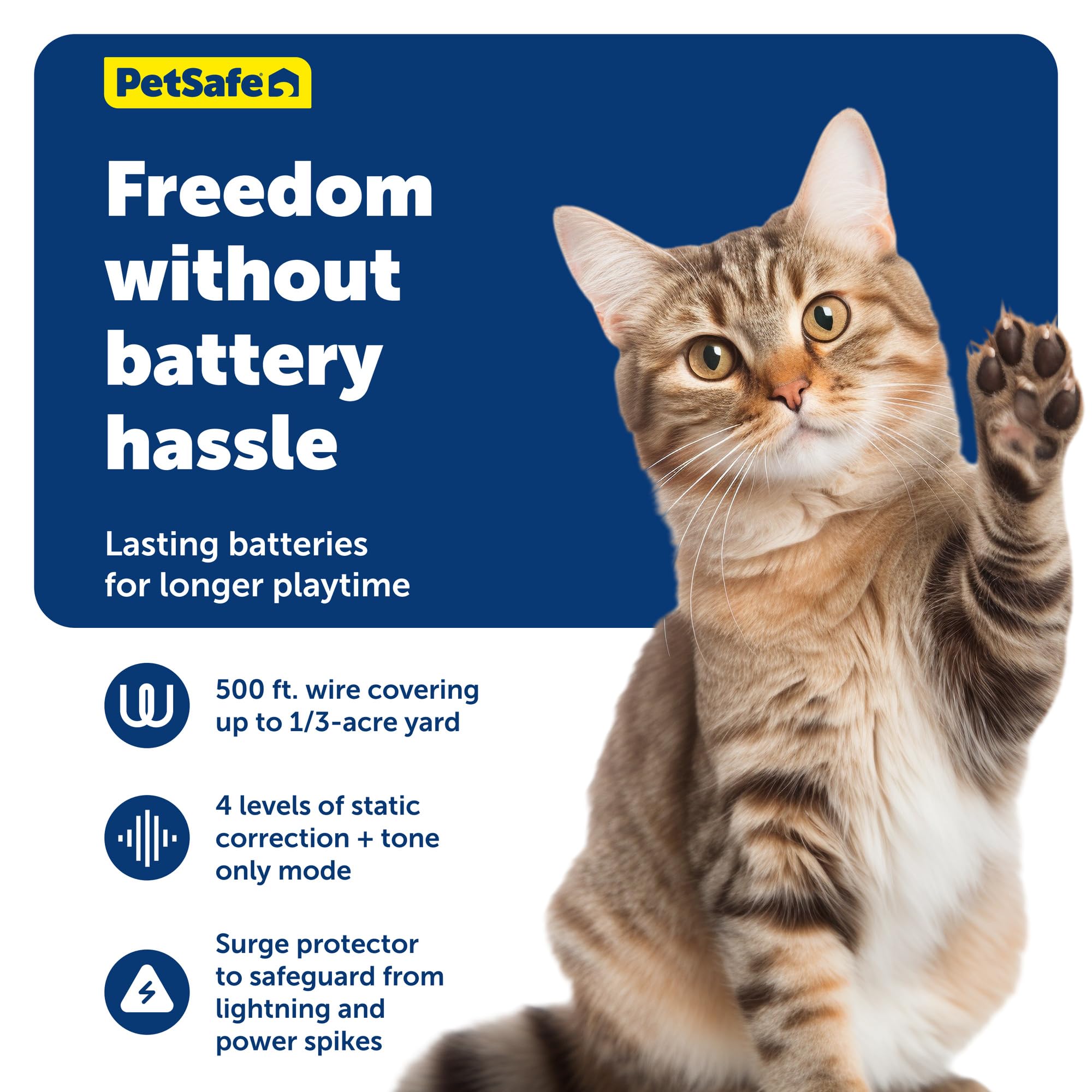 Rechargeable In-Ground Pet Fence with Waterproof Collar