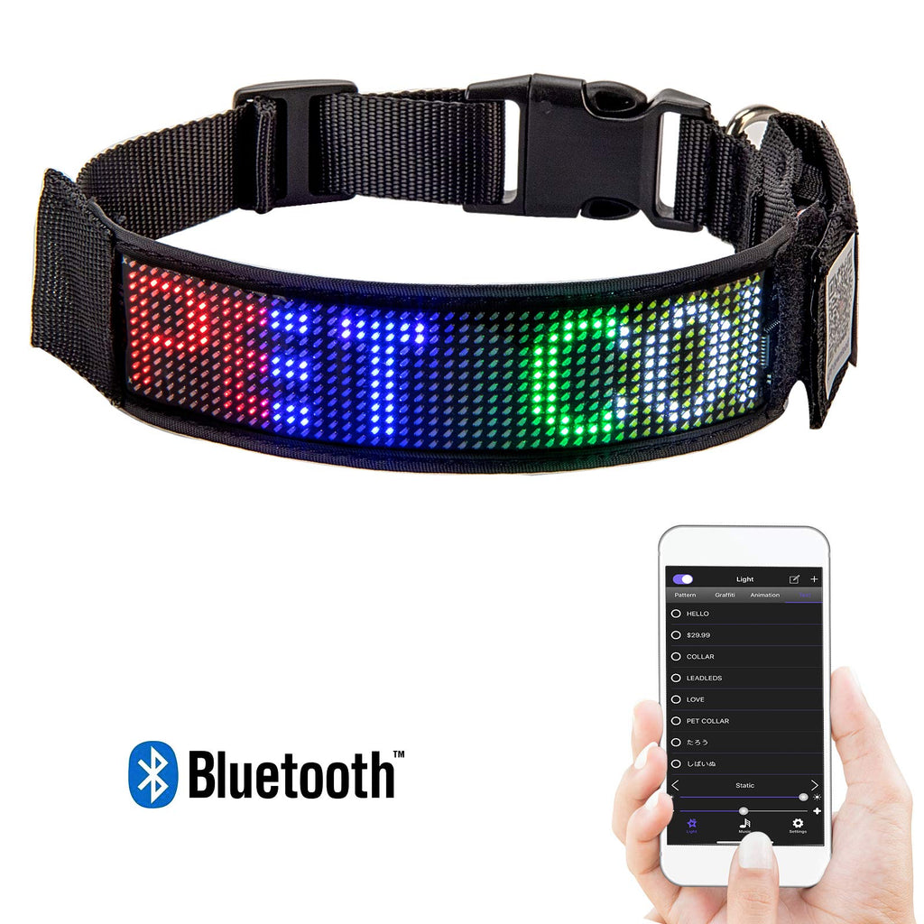 Programmable Rechargeable LED Dog Safety Collar