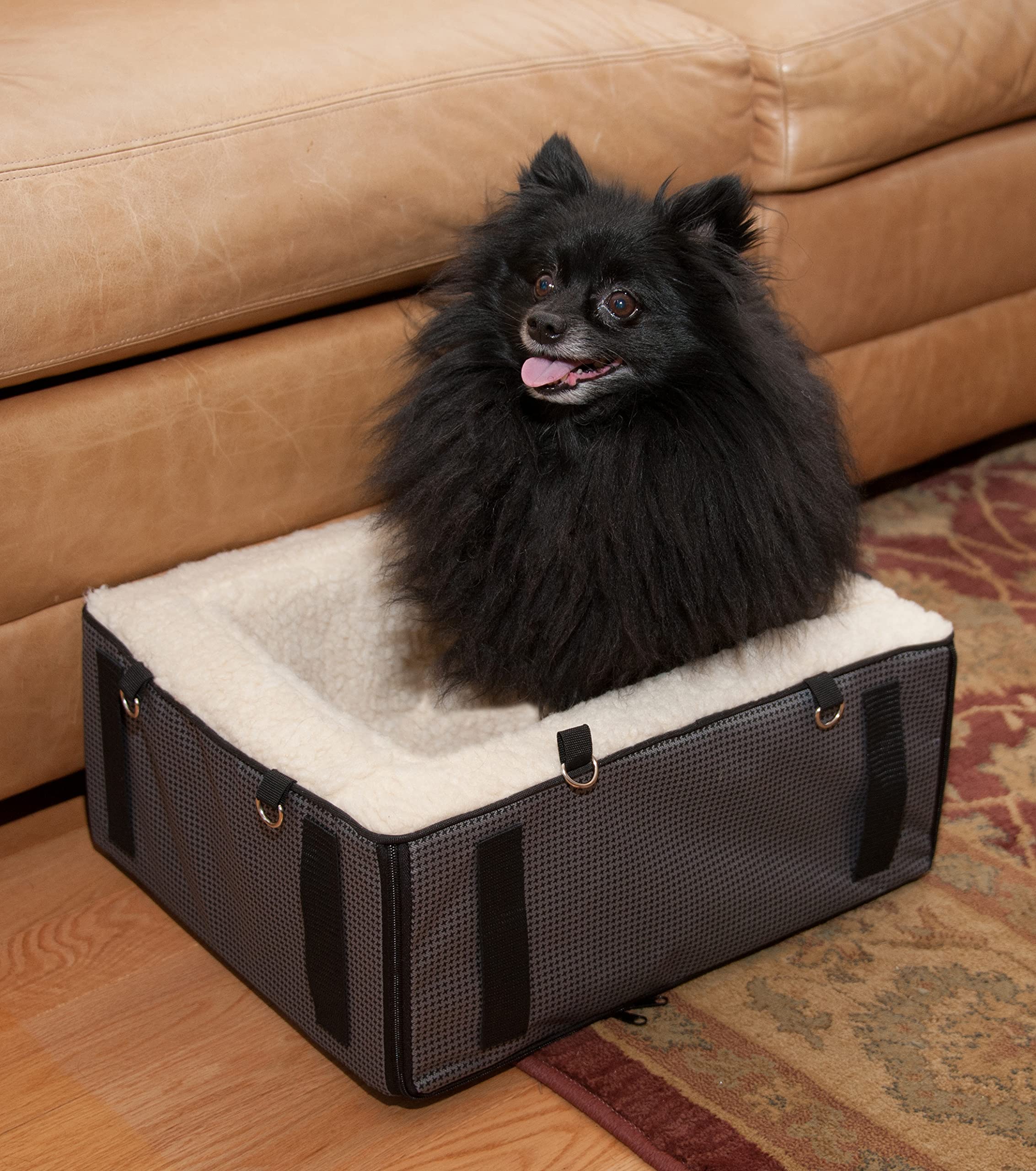 Pet Booster Car Seat with Comfort Pillow & Safety Tether