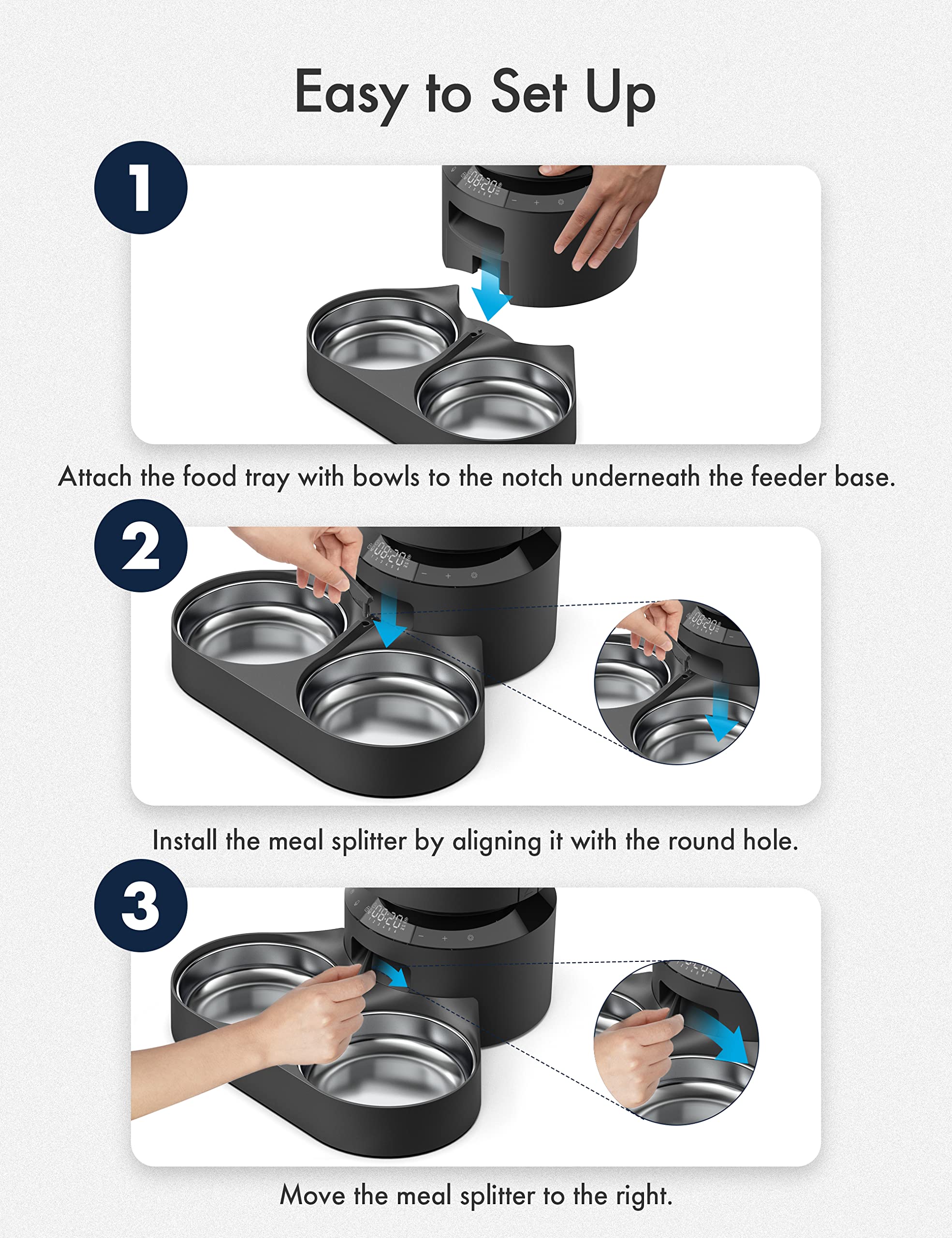 PETLIBRO Automatic Cat Feeder Wet Food with Stainless Steel Bowl