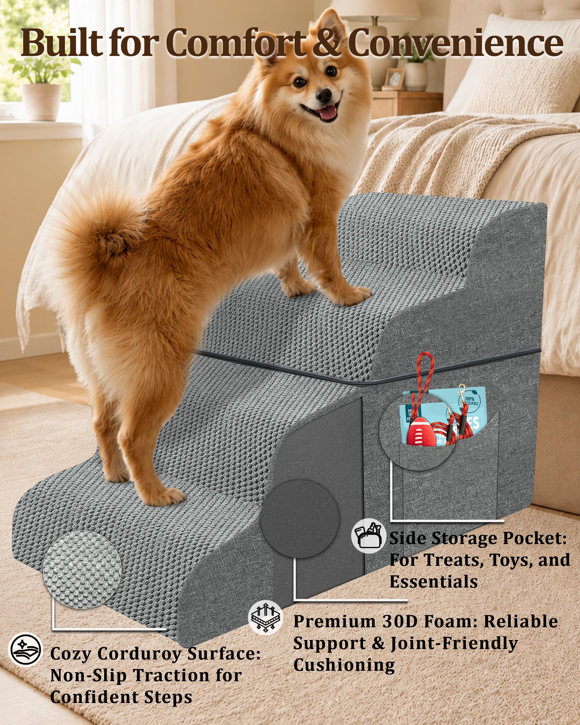 COLDHUNTER Dog Stairs